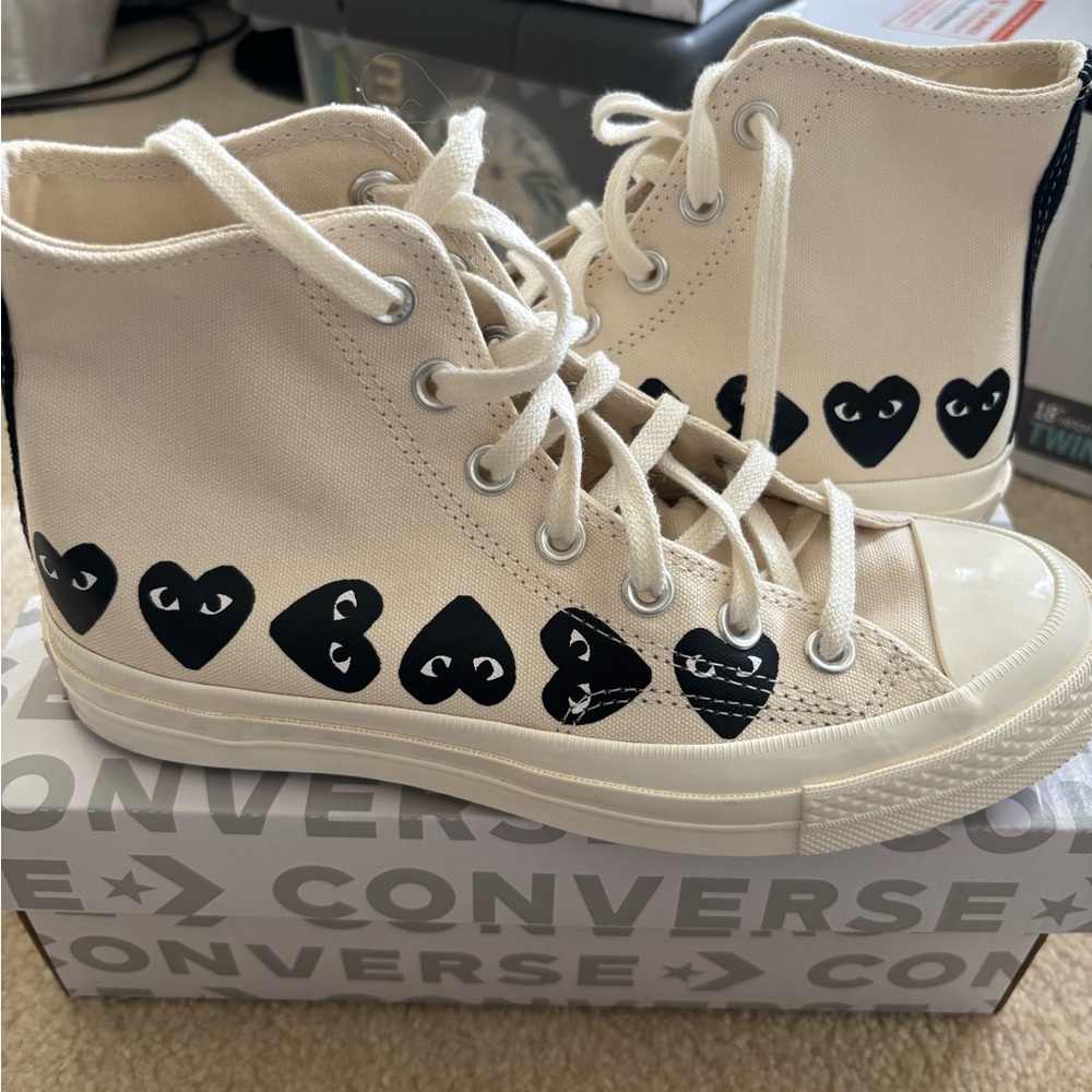 Converse Comme des Garcons Chuck Taylor All Star Multi Heart High-Top Sneakers